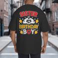 Sister Of The Birthday Boy Family Matching Dad Mom Big And Tall Men's T-Shirt Back Print