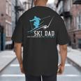 Ski Dad Winter Sports Skiing Father Big And Tall Men's T-Shirt Back Print