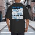 Sonic The Hedgehog Father's Day Dad Qualities Distressed Big And Tall Men's T-Shirt Back Print