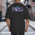 Space Dad Family Matching Mom Space Birthday Theme Party Big And Tall Men's T-Shirt Back Print