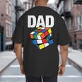 Speed Cubing Dad Puzzle Cuber Cube Kids Big And Tall Men's T-Shirt Back Print Speed Cubing Dad Puzzle Cuber Cube Kids Big And Tall Men's T-Shirt Back Print