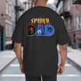 Spider Dad Shirt Birthday Fathers Day Halloween Costumes Pjs Big And Tall Men's T-Shirt Back Print