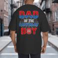 Spider Web Birthday Party Dad Of The Birthday Boy Big And Tall Men's T-Shirt Back Print