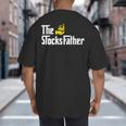 The Stocks Father Trader Dad Big And Tall Men's T-Shirt Back Print