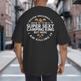 Super Camping King Camp Camper Dad Men Husband Big And Tall Men's T-Shirt Back Print