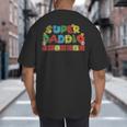 Super Daddio Retro Gamer Dad Style Big And Tall Men's T-Shirt Back Print Super Daddio Retro Gamer Dad Style Big And Tall Men's T-Shirt Back Print