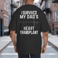 I Survived My Dad's Heart Transplant Big And Tall Men's T-Shirt Back Print