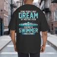 Swimming Parent Swimmer Mom Dad My Favorite Swim Meet Big And Tall Men's T-Shirt Back Print Swimming Parent Swimmer Mom Dad My Favorite Swim Meet Big And Tall Men's T-Shirt Back Print