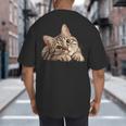 Tabby Cat Mom Dad Pet Shop Tabby Cats Kitten Tabby Cat Big And Tall Men's T-Shirt Back Print