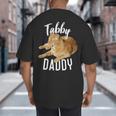 Tabby Daddy Cat Lover Saying Graphic Big And Tall Men's T-Shirt Back Print