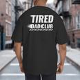 Tired Dad Club Maze Track Back 2 Sided Big And Tall Men's T-Shirt Back Print