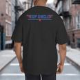 Top Uncle Favorite Best Brother Dad Relatives Niece Nephew Big And Tall Men's T-Shirt Back Print