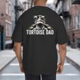 Tortoise Dad Tortoise With Sunglasses Vintage Tortoise Dad Big And Tall Men's T-Shirt Back Print