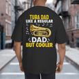 Tuba Player Men Dad Grandpa Marching Band Brass Tubist Big And Tall Men's T-Shirt Back Print