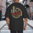 Twin Dad Club Dad Of Twins Skeleton Father's Day Big And Tall Men's T-Shirt Back Print
