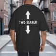 Two Seater Shirt For Men 2 Seater Dad Big And Tall Men's T-Shirt Back Print