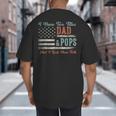 I Have Two Titles Dad & Pops I Rock Them Both Pops Big And Tall Men's T-Shirt Back Print I Have Two Titles Dad & Pops I Rock Them Both Pops Big And Tall Men's T-Shirt Back Print