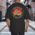 I Have Two Titles Dad & Pops I Rock Them Both For Grandpa Big And Tall Men's T-Shirt Back Print
