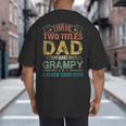 I Have Two Titles Dad And Grampy Tshirt Fathers Day Big And Tall Men's T-Shirt Back Print I Have Two Titles Dad And Grampy Tshirt Fathers Day Big And Tall Men's T-Shirt Back Print