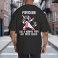 Unicorn Dad Girl Birthday Party Clothing Papacorn Big And Tall Men's T-Shirt Back Print