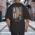 USA American Flag Archery Dad Big And Tall Men's T-Shirt Back Print USA American Flag Archery Dad Big And Tall Men's T-Shirt Back Print