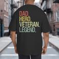 Veteran Dad Big And Tall Men's T-Shirt Back Print