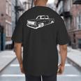 Vintage 73-87 Mini C10 Truck Slammed Graphic Dad Gag Father Big And Tall Men's T-Shirt Back Print