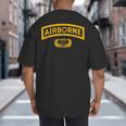 Vintage Airborne Veteran Paratrooper For Men Dad T-Shirt Big And Tall Men's T-Shirt Back Print