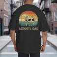 Vintage Axolotl Dad Axolotl Lovers Daddy Father's Day Big And Tall Men's T-Shirt Back Print Vintage Axolotl Dad Axolotl Lovers Daddy Father's Day Big And Tall Men's T-Shirt Back Print