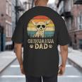 Vintage Chihuahua Dad Dog Lovers Father's Day Tee Big And Tall Men's T-Shirt Back Print