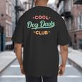 Vintage Cool Dog Dads Club Father's Day Dog Lover Big And Tall Men's T-Shirt Back Print