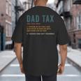 Vintage Dad Tax Definition Men Father's Day Big And Tall Men's T-Shirt Back Print
