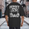 Vintage Ferret Dad Ultimate Pet Lover Ferret Owner Big And Tall Men's T-Shirt Back Print