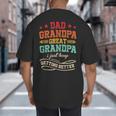 Vintage Great Grandpa For Fathers Day Dad Papa Grandpa Big And Tall Men's T-Shirt Back Print Vintage Great Grandpa For Fathers Day Dad Papa Grandpa Big And Tall Men's T-Shirt Back Print