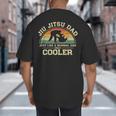 Vintage Jiu Jitsu Dad Just Like A Normal Dad Only Cooler Big And Tall Men's T-Shirt Back Print