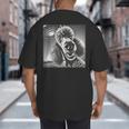 Vintage Poodle Selfie With UFO Alien Photobooth Dog Mom Dad Big And Tall Men's T-Shirt Back Print