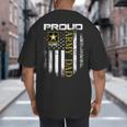 Vintage Proud Army Dad With American Flag Big And Tall Men's T-Shirt Back Print Vintage Proud Army Dad With American Flag Big And Tall Men's T-Shirt Back Print