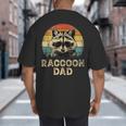 Vintage Raccoon Dad Raccoon Lovers Daddy Father's Day Big And Tall Men's T-Shirt Back Print Vintage Raccoon Dad Raccoon Lovers Daddy Father's Day Big And Tall Men's T-Shirt Back Print
