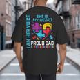I Am Her Voice She Is My Heart Autism Awareness Daughter Dad Big And Tall Men's T-Shirt Back Print