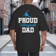 Volleyball Player Team Dad Father Proud Volleyball Dad Big And Tall Men's T-Shirt Back Print