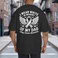 I Wear In Memory Of My Dad Lung Cancer Awareness Big And Tall Men's T-Shirt Back Print