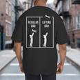 Weightlifting Workout Fitness Father Gym I Lifting Dad Big And Tall Men's T-Shirt Back Print