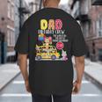 The Wheels On The Bus Dad Birthday Crew Party Toddler Kids Big And Tall Men's T-Shirt Back Print