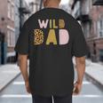 Wild Wild Dad Two Wild Birthday Outfit Zoo Birthday Animal Big And Tall Men's T-Shirt Back Print Wild Wild Dad Two Wild Birthday Outfit Zoo Birthday Animal Big And Tall Men's T-Shirt Back Print