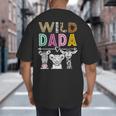 Wild Dada Zoo Theme Birthday Safari Jungle Matching Party Big And Tall Men's T-Shirt Back Print