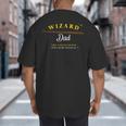 Wizard Dad Shirt Cute Magical Big And Tall Men's T-Shirt Back Print
