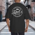 World Famous Dad's Backyard Grill & Chill BBQ T-Shirt Big And Tall Men's T-Shirt Back Print