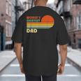World's Okayest Dad Father Retro Vintage Big And Tall Men's T-Shirt Back Print
