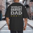 Worlds Okayest Dad Vintage Style Big And Tall Men's T-Shirt Back Print