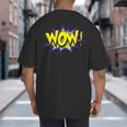 WowShirt WOW Dad Mom Men Women Boys Girls Tee Big And Tall Men's T-Shirt Back Print